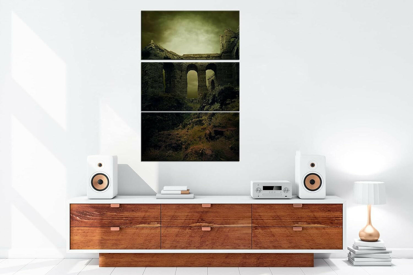 Impression sur toile - Motif : burgruine mystique