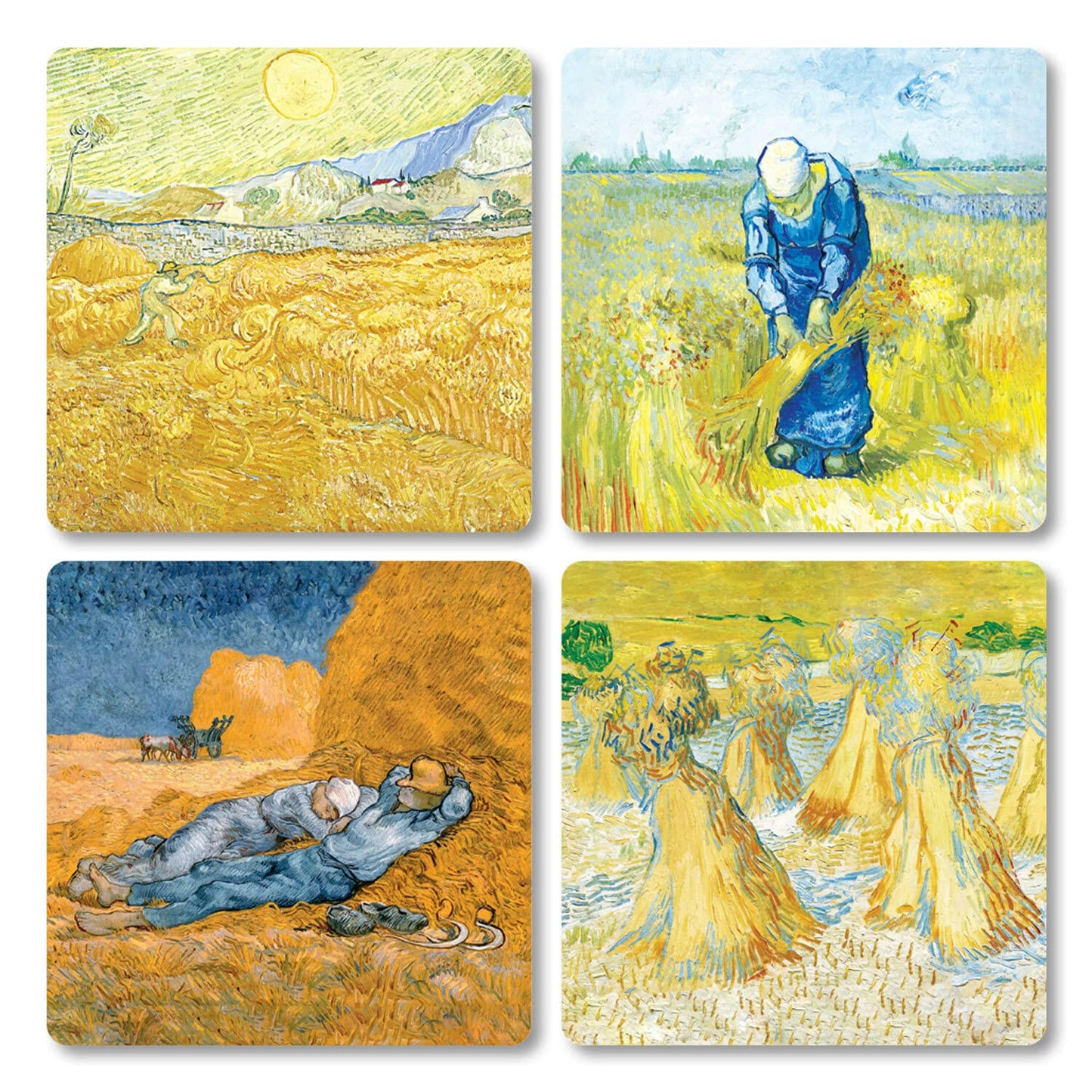 Giallobus - 4 cuadrados multipanel - Vincent Van Gogh 