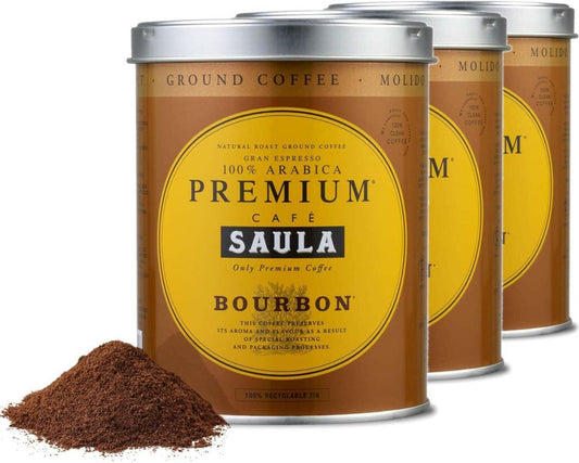 Café Saula, Pack de 3 boîtes de 250 gr. Café Premium Bourbon 100 % arabica moulu - Café - Chamanisme & Traditions