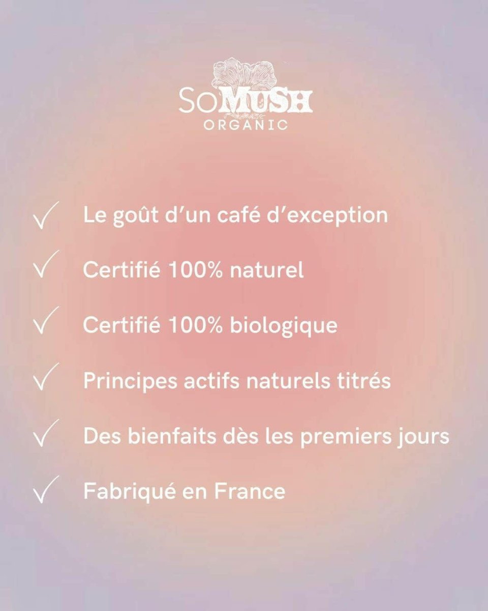 Café Sérénité - Reishi & Ashwagandha - Tonus, Anti - fatigue, Anti - stress - 15 Sachets - Biologique & Vegan - So Mush Organic - Café - Chamanisme & Traditions