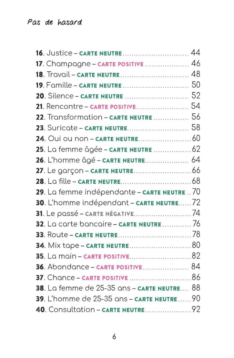 Pas de hasard - Cartes oracle - Chamanisme & Traditions